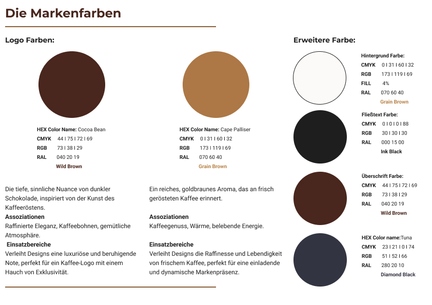 logo style guide Buddy Cup farbpallete